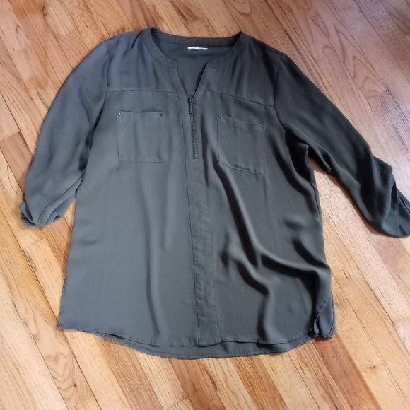 Maurices Tops - Olive Green Blouse